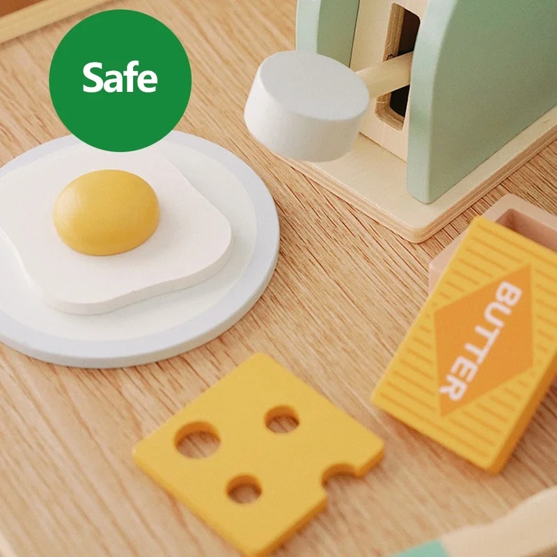 Wooden Simulation Toaster Toy  - Kids Toys Kitchen Set review and price